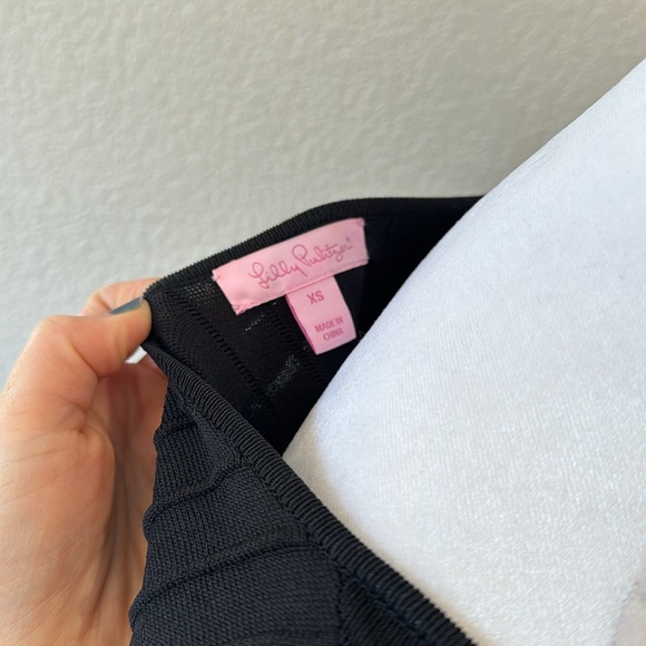 Lilly Pulitzer Women’s Long Sleeve Black Mini Sheath Dress Size XS - Picture 6 of 6